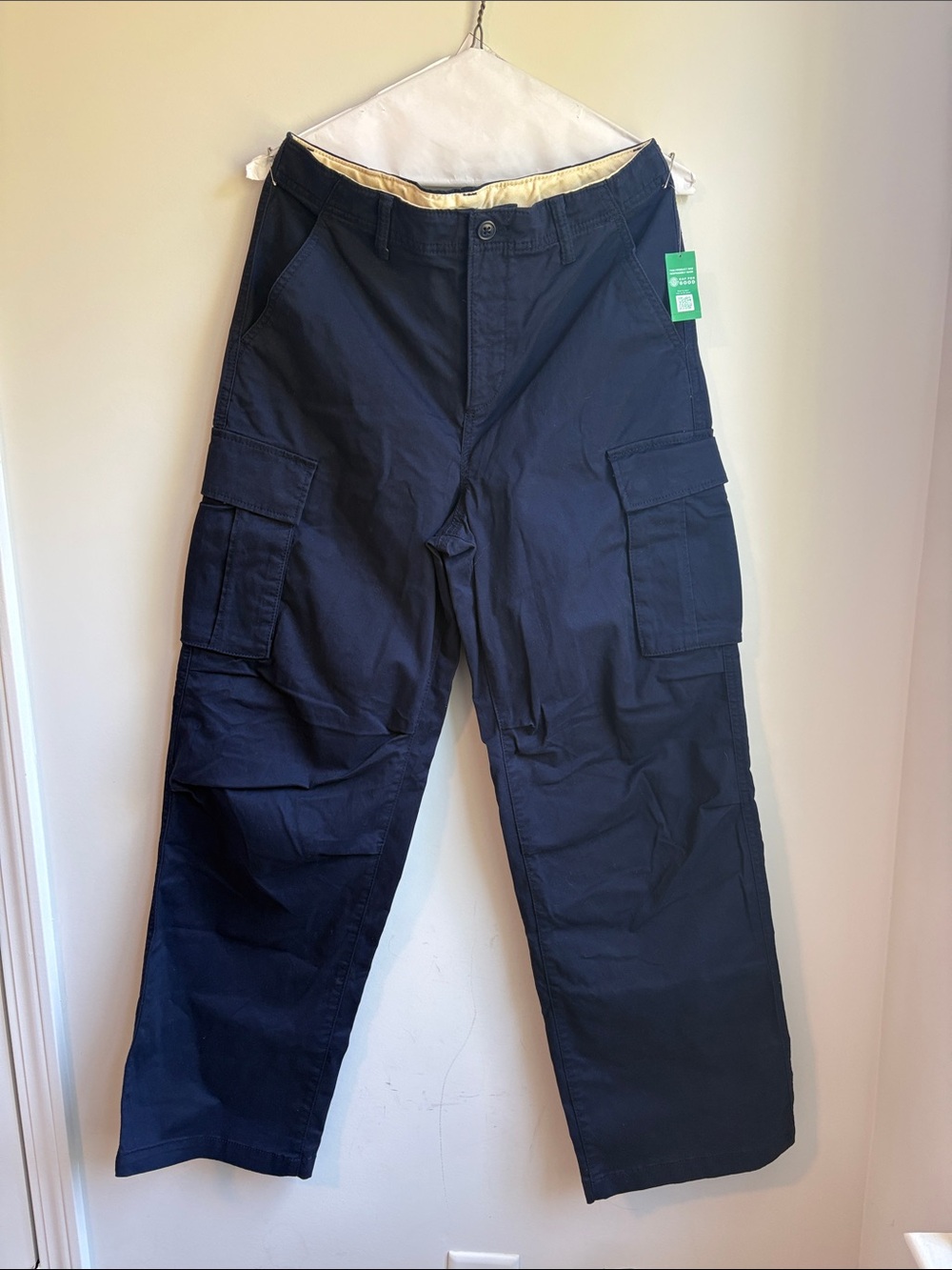 NEW Gap blue cargo pants 16 Husky